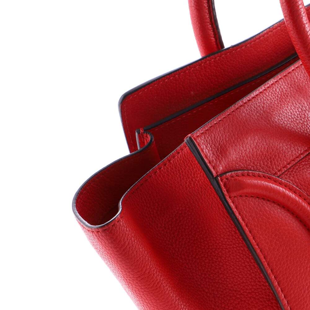 Celine Luggage Bag Grainy Leather Mini #197847C97B - Picture 7 of 9